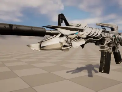 M4A1 Harmony Low-poly 3D model