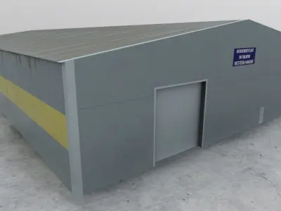 LXGB Hangar 1 Low-poly 3D model