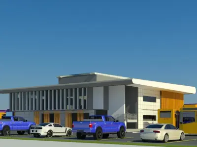 Bus Transportation Hub 3D print model