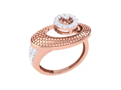  Women Ring MTL 3dm STL OBJ FBX Details 3D print model 58