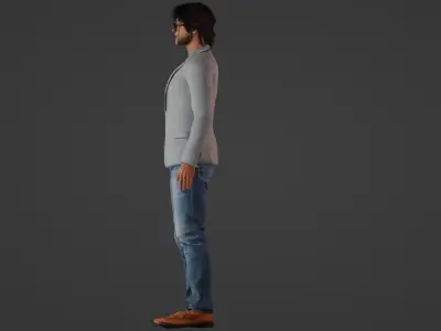 Urban Chic Asian Man 3D model