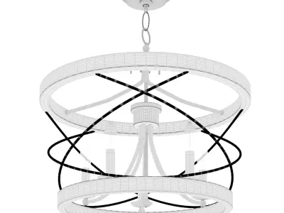 Ambrose 5 Chandelier Light by Laurel Foundry 3D model