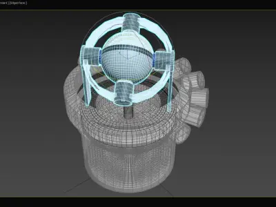 LArendsian Solar and Lunar Photovoltaic Collector - Concept 3D print model