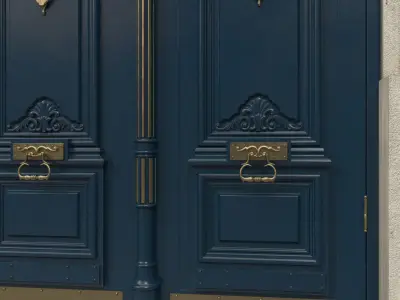 Entrance classic door 41 3D model