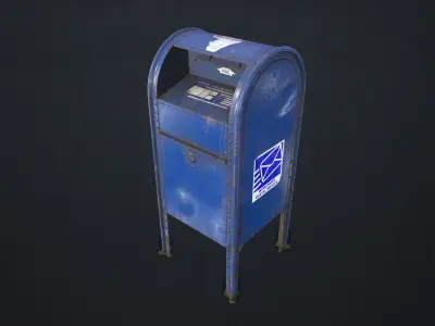 Mailbox mail box Low-poly 3D model buy