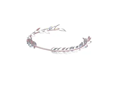 Laurel Wreath Head v1 013 Low-poly 3D model
