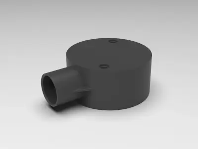 20mm-1-way-Junction-Box plastic pipe 3D print model