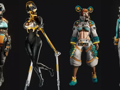 Sci-Fi Girls - Super Pack 4 in 1