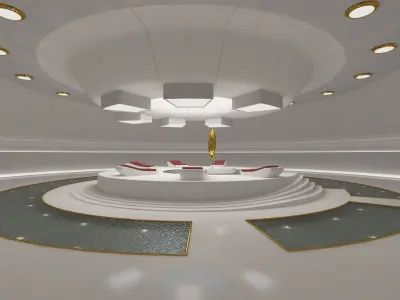 Sci-Fi Light Therapy Room 3D model