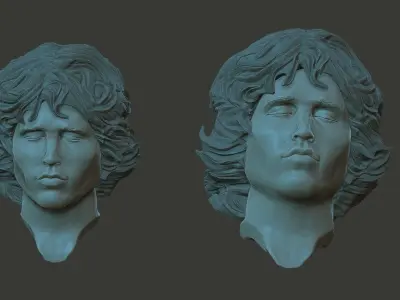 jim morrison 3D print model