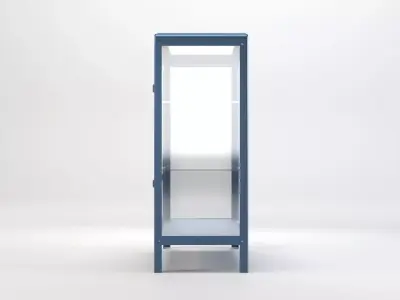 Glass Door Cabinet Low-poly 3D model