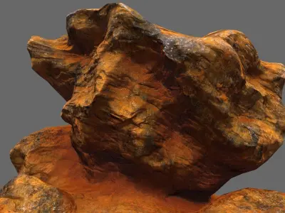 Rock Mount Low-poly 3D model