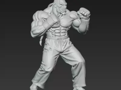 Dee Jay from Street Fighter 3D print model