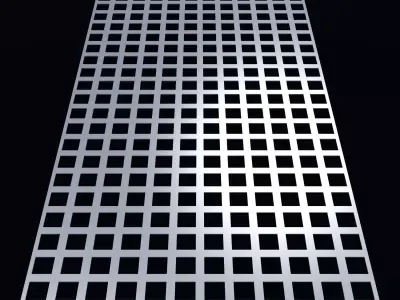 Perforated panel with 49 percent opening 25O119 3D model