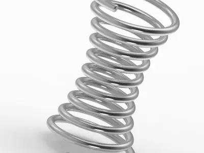 Steel Concave Spring 3D print model