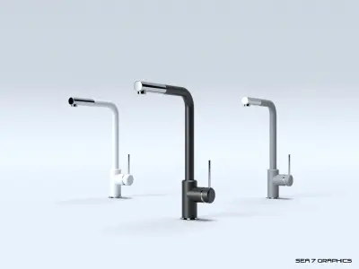 Kitchen Tap Franke Sirius Side 3D model