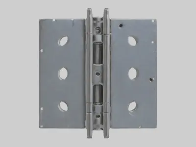 Metal hinge Low-poly 3D model