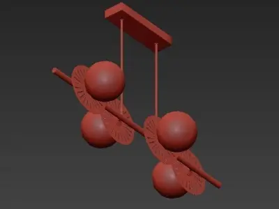 Balls  Discs Horizontal 4 3D model