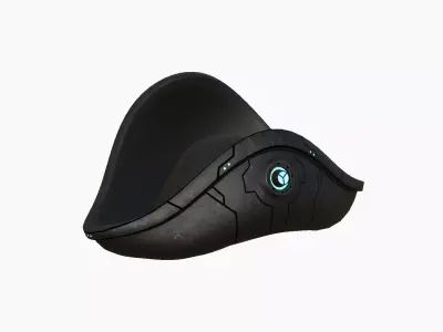 SciFi Pirate Hat A03 - Futuristic Character Design Low-poly 3D model