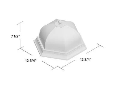 Vi 2-Light Outdoor Flush Mount Free 3D model