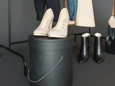 Ikea MULIG MULIG Floor hanger 3D model