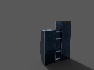HUD Tower Low-poly 3D model