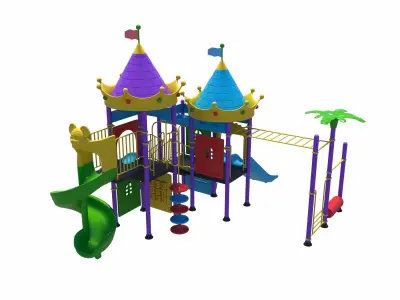 childrens playground02 3D model