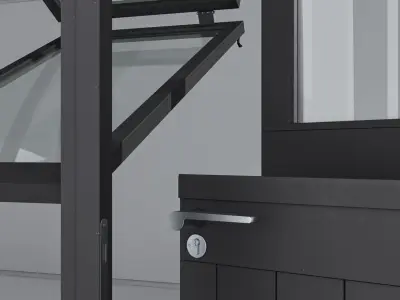 Aluminium door 250 3D model