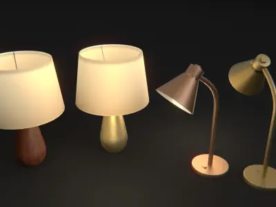 Interior Lights Low-poly 3D model