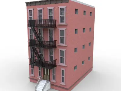 NYC Building 3 - PBR Low-poly 3D model