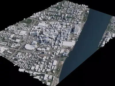 Detroit - USA 3D model