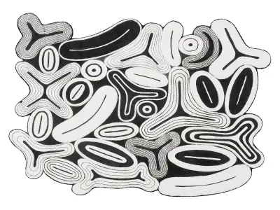 roche bobois tutti frutti rug 3D model