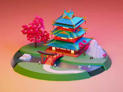 ancient architecture Free 3D model