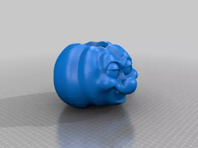 Smirking Cartoon Pumpkin 3D print model