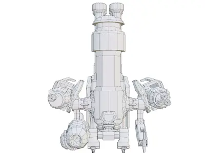 Traffic Robot Low-poly 3D model