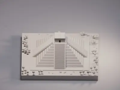 Chichen Itza  Low-poly 3D model