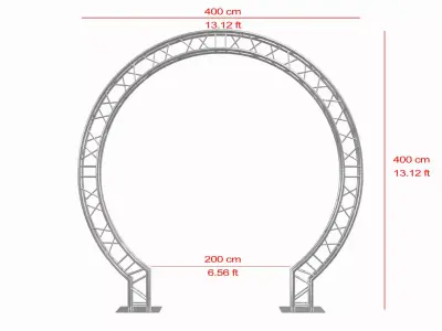 Modular Circular Ring Arch System  3D model