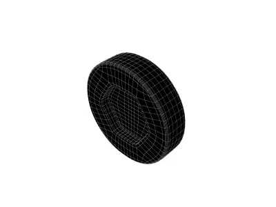 Screw v9 002 Low-poly 3D model
