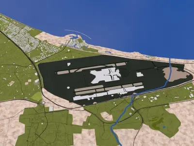 Muscat City Oman Low-poly 3D model