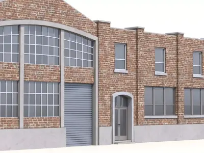Industrial Building 44 PBR Low-poly 3D model