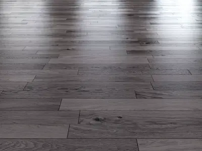 Oak Natural dark floor 3D model