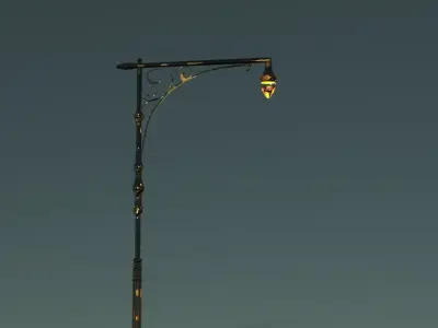 Street Lamp Victorian 3D model