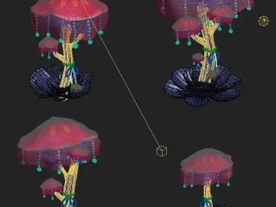 Submarine cartoon world - Diversion lights 3D model