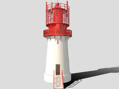 LightHouse Low-poly 3D model 3