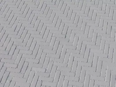 Clean Herringbone Clay Pavers Texture