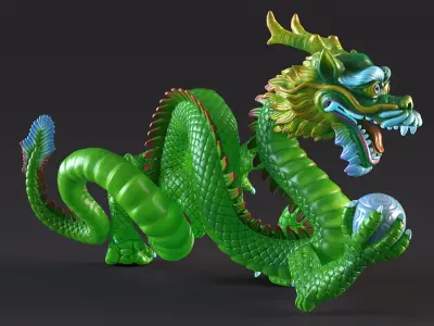  Colorful Traditional Chinese Dragons Collection 