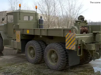  Military Truck with Winch Platform Khaki Used 
