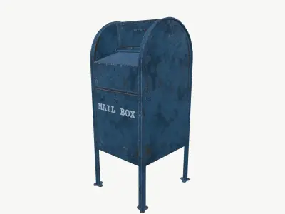 Mail Box Low-poly 3D model purchase
