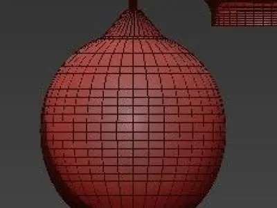 Moderne Hedendaagse Retro Art Metal Glazen Hanger Lampen 3D model