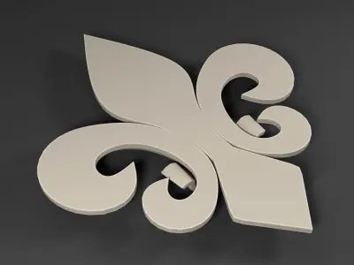 Fleur de Lis 3D model